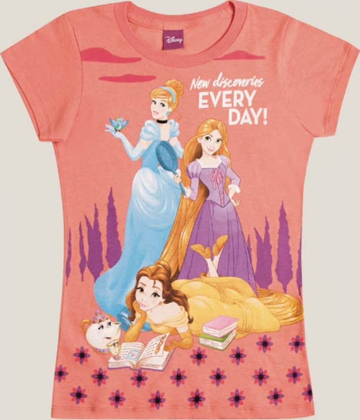 ROPA CASUAL PLAYERA PRINCESAS 7294