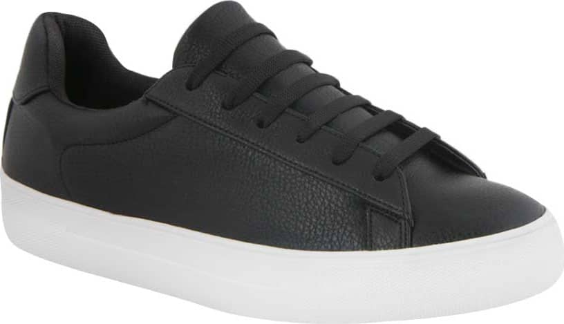 Tenis casual urbano dama blanco/negro Urban Shoes modelo 4050