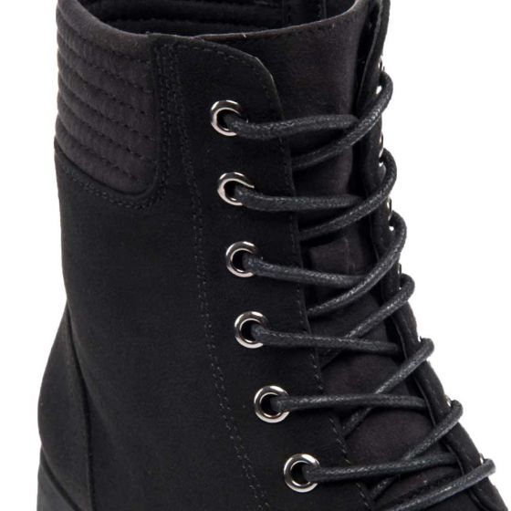 Black Military Boots for Women Tierra Bendita 0918
