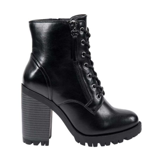 Botas Militares Negras Mujer Tierra Bendita  9EE2