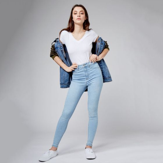 JEANS CASUAL ATMOSPHERE DNM 343T ~ DAMA Azul 