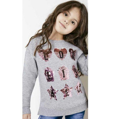 SUDADERA CASUAL PINK BY PRICE SHOES LONY ~ NIÑA Gris 