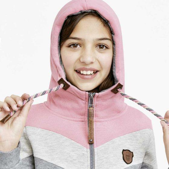 SUDADERA CASUAL PINK BY PRICE SHOES LN06 ~ NIÑA Gris 