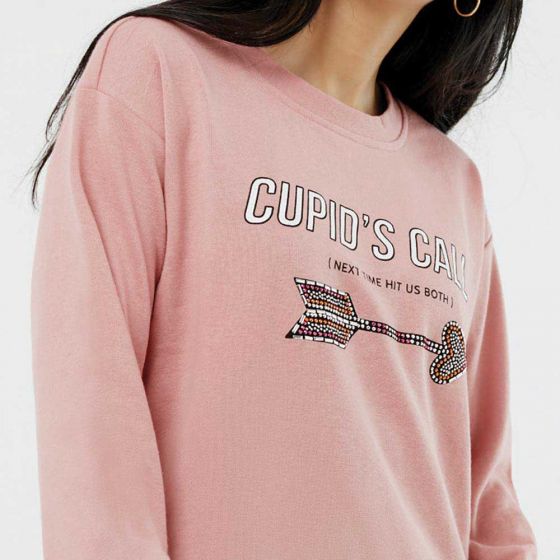 SUDADERA CASUAL LOVE TO LOUNGE LODY