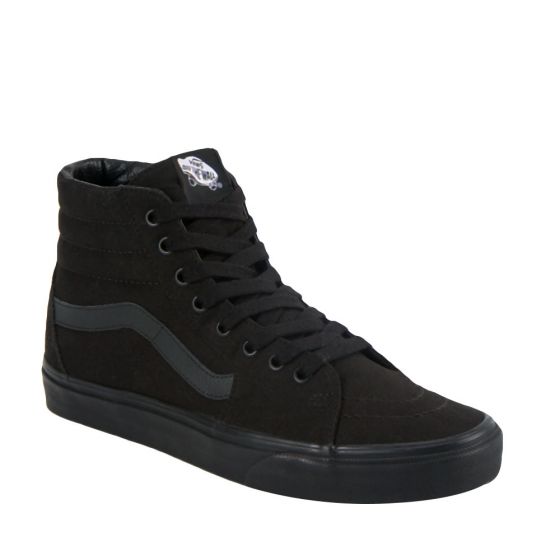 Vans de best sale bota negro