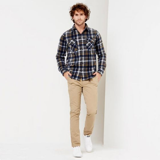 PANTALON CASUAL D.E.E.P SELECTION ZP33 ~ CABALLERO Café 