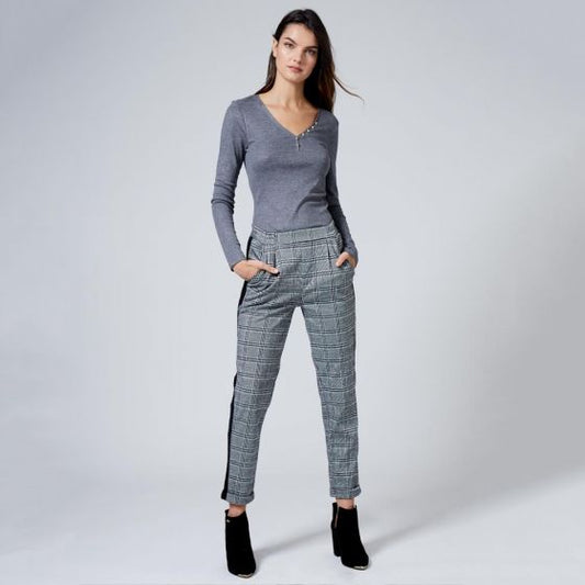 PANTALON CASUAL HOLLY LAND Z131 ~ DAMA Gris 