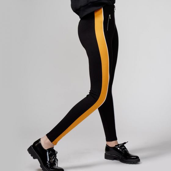 LEGGINGS CASUAL GOODYEAR RI01 ~ DAMA Negro 