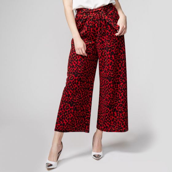 PANTALON CASUAL HOLLY LAND 1812 ~ DAMA Rojo 