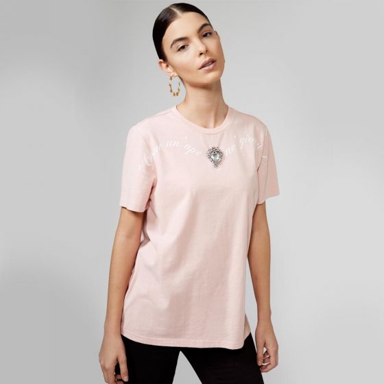 PLAYERA CASUAL HOLLY LAND F250 ~ DAMA Rosa 