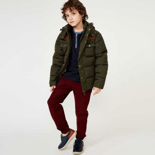 Green Casual Jacket for Boy Kebo Kids 0609