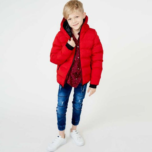 Red Casual Jacket for Boy Kebo Kids 905N