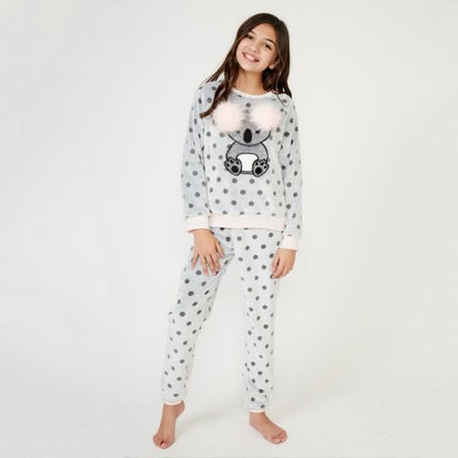 PIJAMA PINK BY PRICE SHOES MG04 ~ NIÑA Gris 