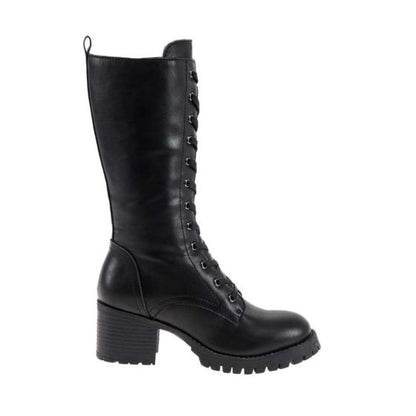 Botas Militares Negras Mujer Tierra Bendita  OY04