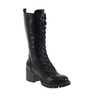 Botas Militares Negras Mujer Tierra Bendita  OY04