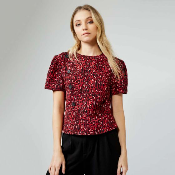 BLUSA CASUAL HOLLY LAND AS34 ~ DAMA Rojo 