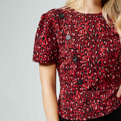 BLUSA CASUAL HOLLY LAND AS34 ~ DAMA Rojo 