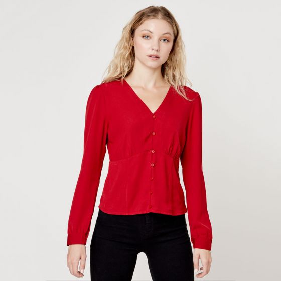 BLUSA CASUAL HOLLY LAND AS30 ~ DAMA Rojo 