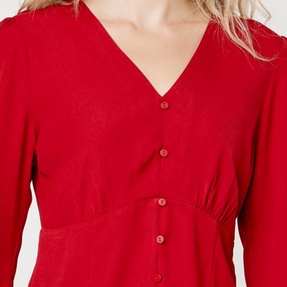 BLUSA CASUAL HOLLY LAND AS30 ~ DAMA Rojo 