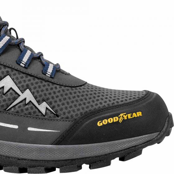 Men\'s Goodyear Gray Hiking Boots Goodyear Antora Hiking Boots Mens Olive Trail Outdoor Lace  main image 4