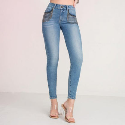 JEANS CASUAL PARIS HILTON 8594 ~ DAMA Gris 