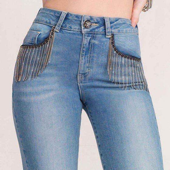 JEANS CASUAL PARIS HILTON 8594 ~ DAMA Gris 