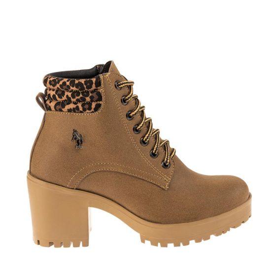 Botas Militares Cafés para Mujer Hpc Polo 5221 - Conceptos