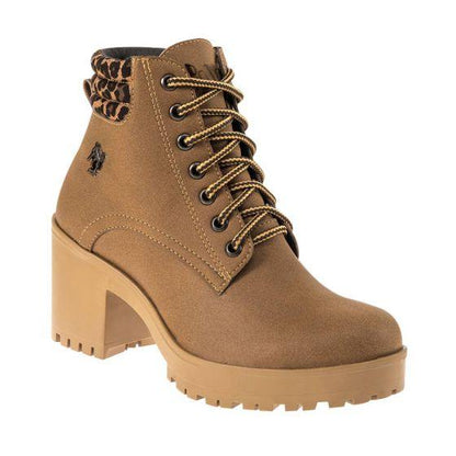 Botas Militares Cafés para Mujer Hpc Polo 5221 - Conceptos