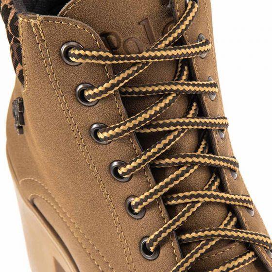 Botas Militares Cafés para Mujer Hpc Polo 5221 - Conceptos