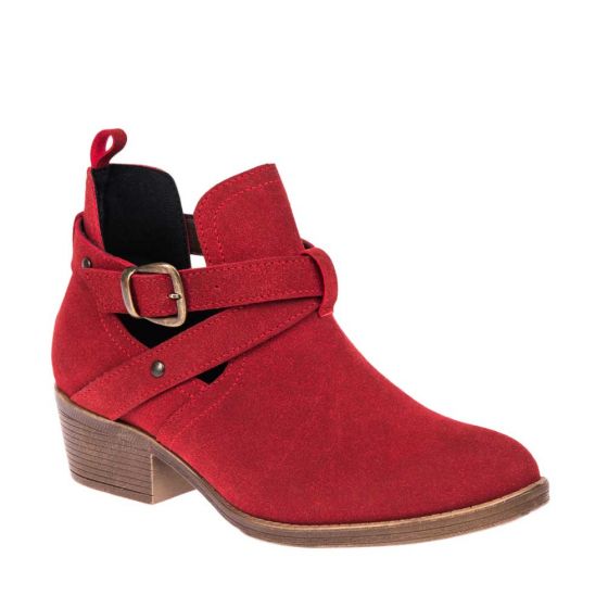 Red Casual Boots for Women Tierra Bendita 1300