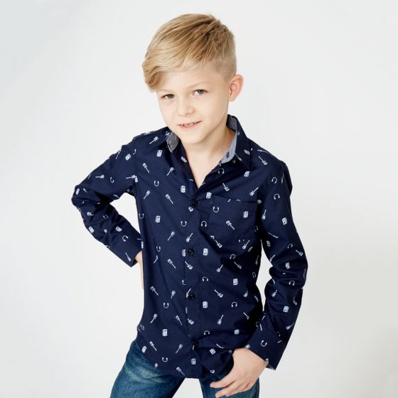 Multicolored Casual Shirt for Boys Kebo Kids 2222