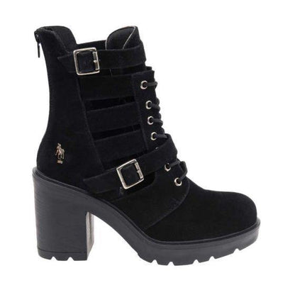 Botas Militares Negros para Mujer Hpc Polo 9505 - Conceptos