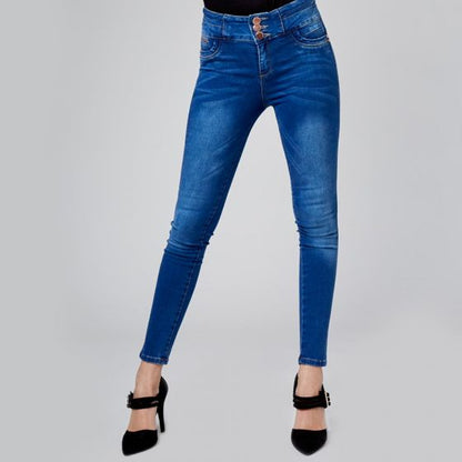 JEANS CASUAL FERGINO 1955 ~ DAMA Gris 