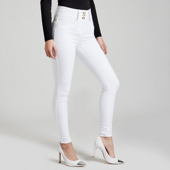 JEANS CASUAL FERGINO 1976 ~ DAMA Blanco 