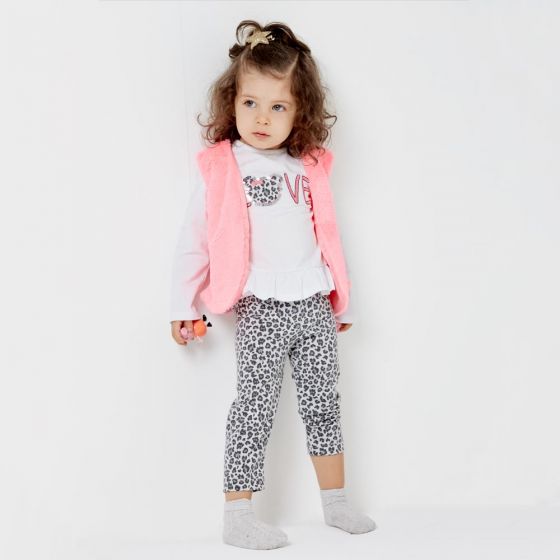 CONJUNTO CASUAL PINK BABY BY PRICE SHOES 6811 ~ BEBA Rosa 