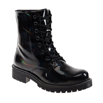 Botas Militares Negras Mujer Tierra Bendita  4815