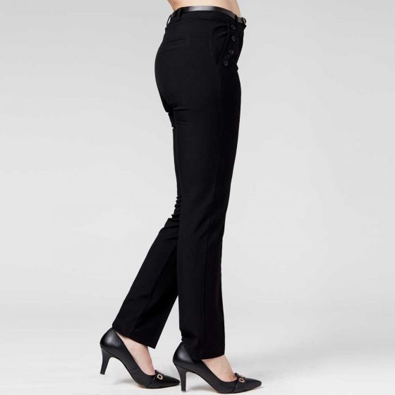 PANTALON FORMAL CHOPPARD 1969 ~ DAMA Negro 