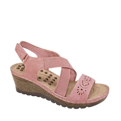 SANDALIA CONFORT SHOSH K118 ~ DAMA Rosa  