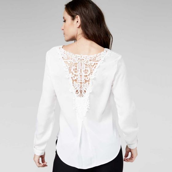 BLUSA FORMAL YAELI FASHION 8002 ~ DAMA Blanco 