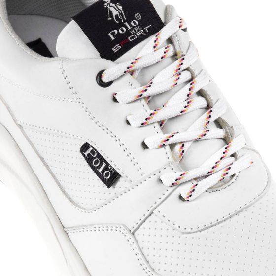 TENIS CASUAL HPC POLO 2063 ~ CABALLERO Blanco 