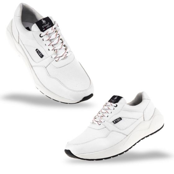 TENIS CASUAL HPC POLO 2063 ~ CABALLERO Blanco 