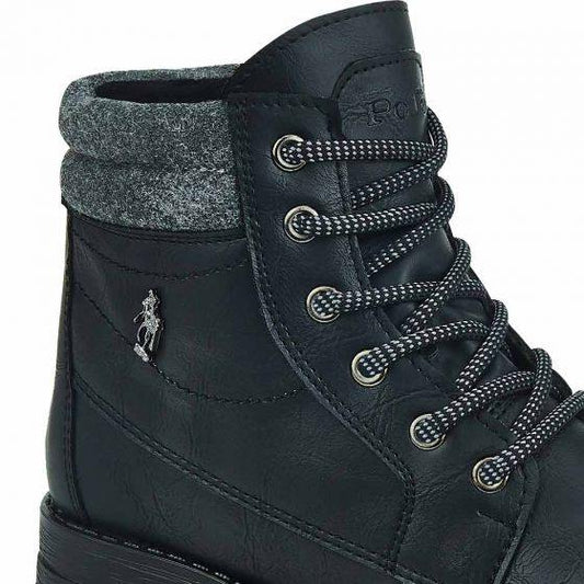 Botas estilo Heavy Negro Unisex Hpc Polo 5303 - Conceptos