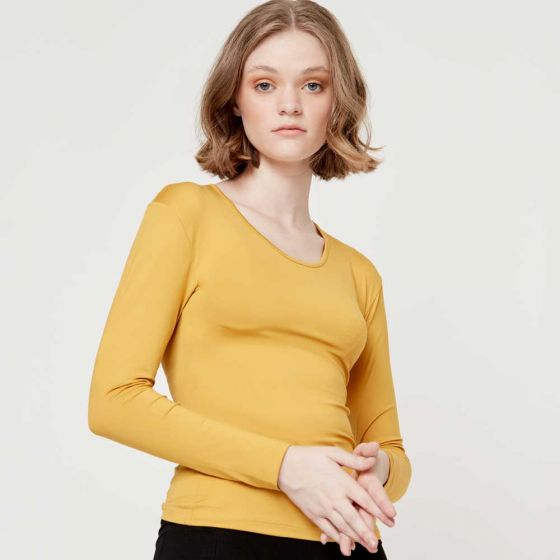 BLUSA CASUAL HOLLY LAND POLA ~ DAMA Amarillo 