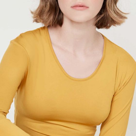 BLUSA CASUAL HOLLY LAND POLA ~ DAMA Amarillo 