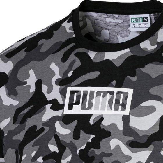 PLAYERA CASUAL PUMA REBEL CAMO TEE 5101 ~ CABALLERO Negro SPORTLIFESTYLE