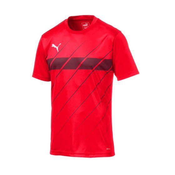 JERSEYS DEPORTIVO PUMA FTBLPLAY GRAPHIC SHIRT  6501 ~ CABALLERO Rojo FOOTBALL/SOCCER