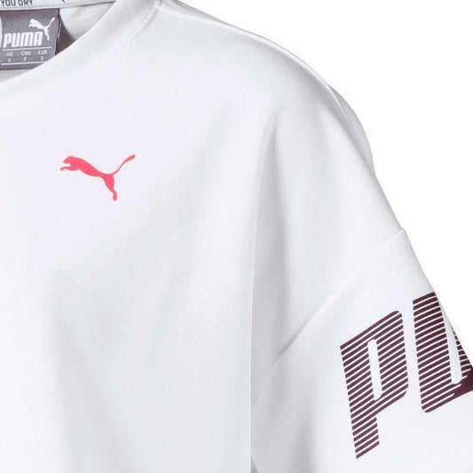 PLAYERA CASUAL PUMA MODERN SPORT SWEAT TEE  3910 ~ DAMA Blanco SPORTLIFESTYLE