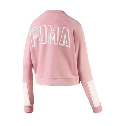 SUDADERA CASUAL PUMA ATHLETICS BOMBER 3214 ~ DAMA Rosa SPORTLIFESTYLE