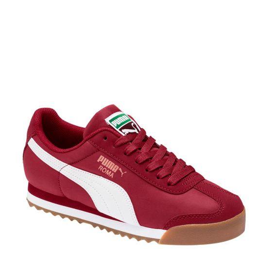 TENIS CASUALES PUMA ROMA BASIC SUMMER JR 4122 ~ CABALLERO Rojo SPORTLIFESTYLE