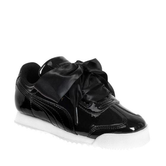 TENIS CASUALES PUMA ROMA HEART PATENT PS 6090 ~ NIÑA Negro SPORTLIFESTYLE